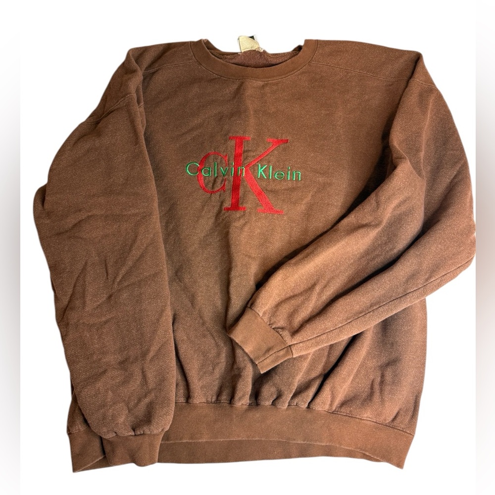 Vintage Calvin Klein Jeans Crewneck Sweatshirt - Size Large - GREAT Condition